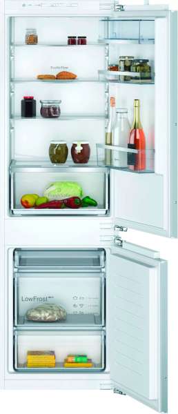 Neff KI5862FE0 N50 Einbau Kühl-Gefrierkombination, Nischenhöhe: 177,2cm, 269L, Festtürtechnik, LED Beleuchtung, Fresh Safe